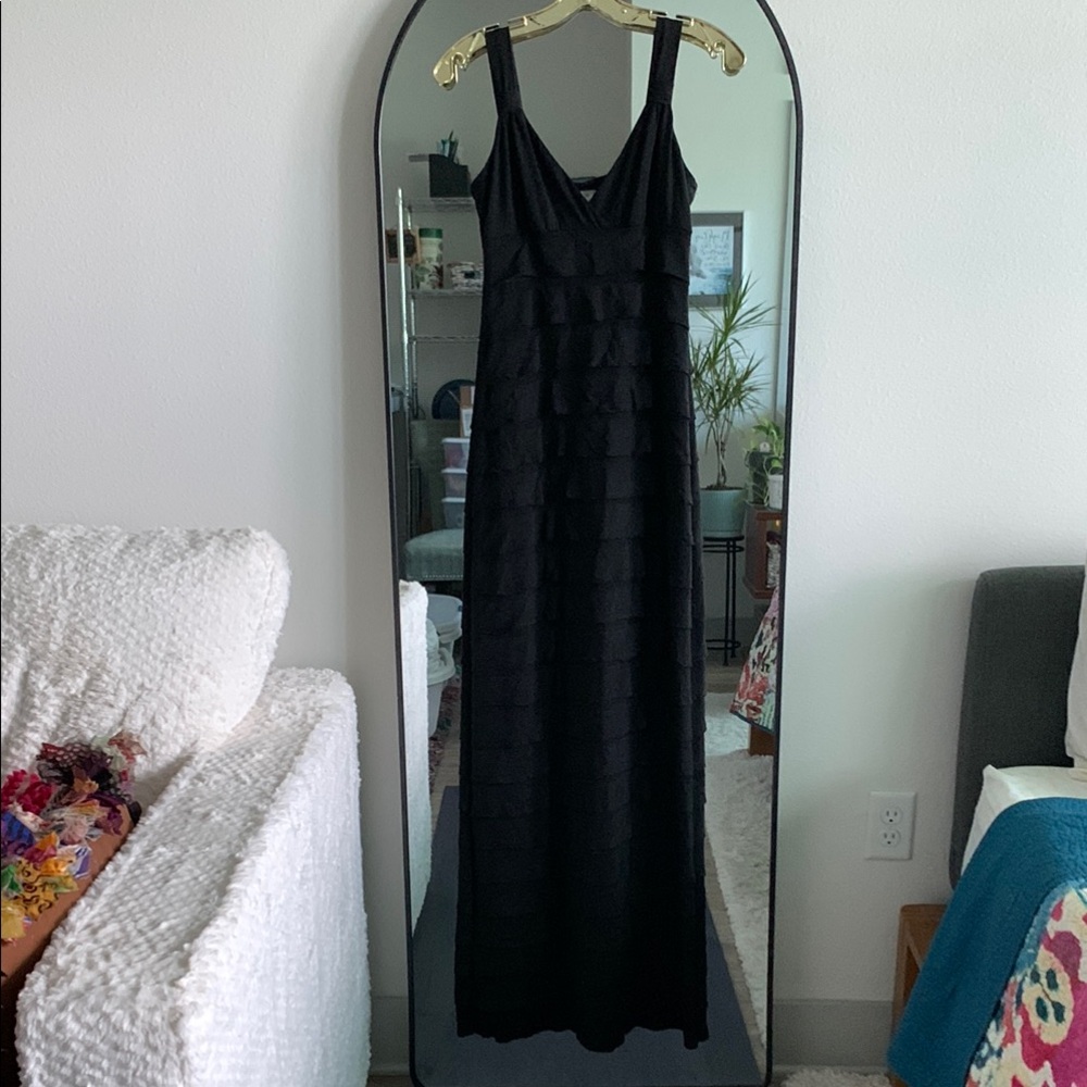 Max Studio Black Ruffled Dress